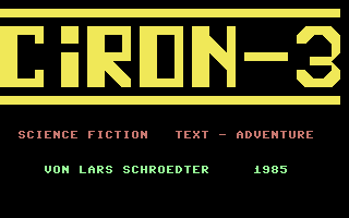 C64 GameBase Ciron-3 Verlag_Heinz_Heise_GmbH/Input_64 1985