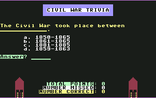 C64 GameBase Civil_War_Trivia Loadstar/Softdisk_Publishing,_Inc. 1989
