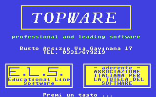 C64 GameBase Civilta_del_Passato_-_Prima_Parte Topware 1987