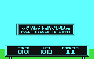 C64 GameBase Clay_Pigeon_Shoot (Public_Domain) 1987