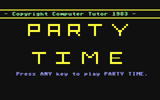 C64 GameBase Clever_Clogs_-_Party_Time Argus_Press_Software_(APS) 1983