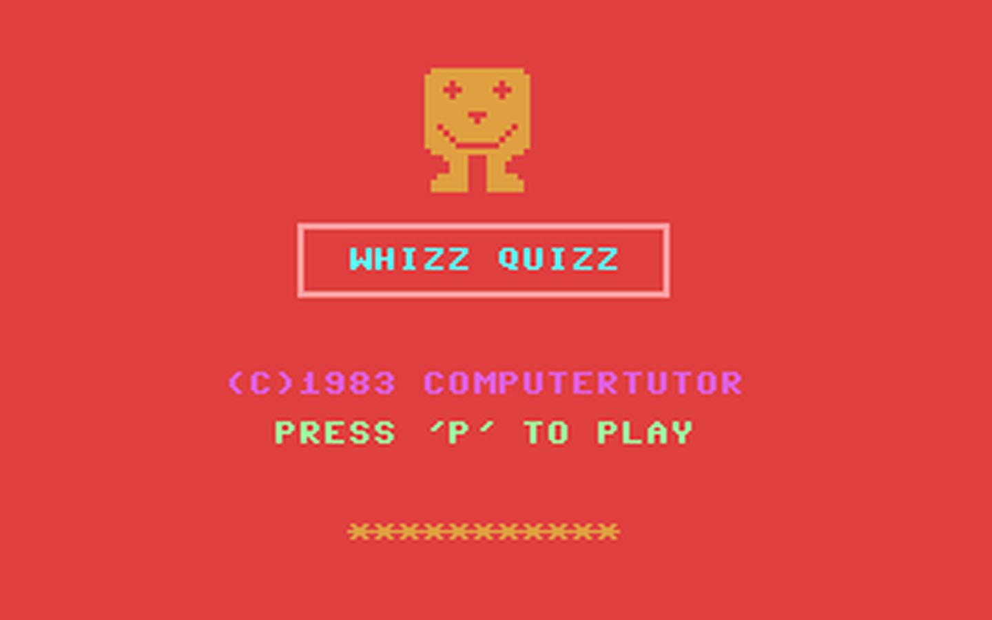 C64 GameBase Clever_Clogs_-_Whizz_Quiz Argus_Press_Software_(APS) 1983