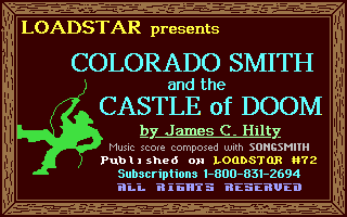 C64 GameBase Colorado_Smith_and_the_Castle_of_Doom Loadstar/Softdisk_Publishing,_Inc. 1990