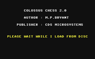C64 GameBase Colossus_Chess_2.0 CDS_Software_Ltd. 1984