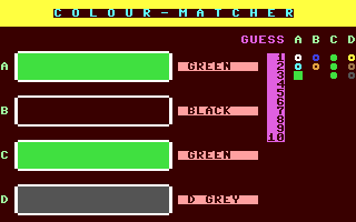 C64 GameBase Colour-Matcher Argus_Specialist_Publications_Ltd./Commodore_Disk_User 1990