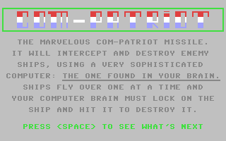 C64 GameBase Com-Patriot (Public_Domain) 1991
