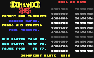 C64 GameBase Commando_86 Elite/Hit-Pak 1986
