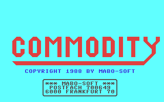 C64 GameBase Commodity MaBo-Soft 1988