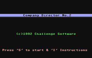 C64 GameBase Company_Director_No.2 Challenge_Software 1992