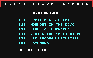 C64 GameBase Competition_Karate Motivated_Software,_Inc. 1984