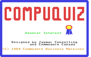C64 GameBase CompuQuiz_-_General_Interest Commodore_Business_Machines,_Inc. 1984