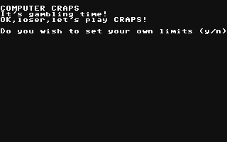 C64 GameBase Computer_Craps
