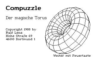 C64 GameBase Compuzzle_-_Der_magische_Torus Markt_&_Technik/64'er 1989