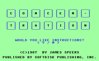 C64 GameBase Concentration UpTime_Magazine/Softdisk_Publishing,_Inc. 1987