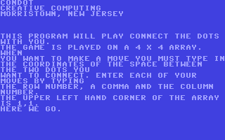 C64 GameBase Condot Creative_Computing 1979