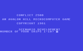 C64 GameBase Conflict_2500 Avalon_Hill_Microcomputer_Games,_Inc. 1981