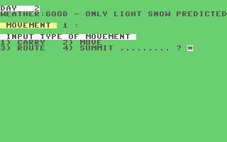 C64 GameBase Conquering_Everest Argus_Press_Software_(APS) 1982