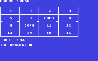 C64 GameBase Cops_and_Robbers_-_Police_Subtraction Commodore_Educational_Software