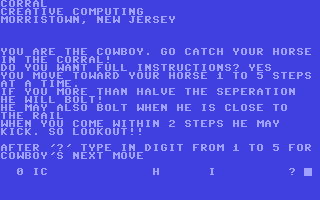 C64 GameBase Corral Creative_Computing 1979