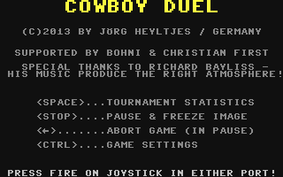 C64 GameBase Cowboy_Duel_-_Live_Your_Dream! (Public_Domain) 2013