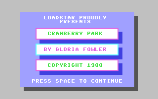 C64 GameBase Cranberry_Park Loadstar/Softdisk_Publishing,_Inc. 1988