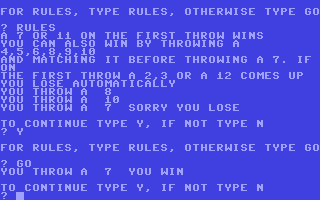 C64 GameBase Craps Tab_Books,_Inc. 1978