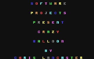 C64 GameBase Crazy_Balloon Software_Projects_Ltd. 1983