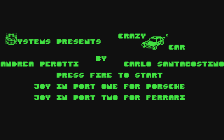 C64 GameBase Crazy_Car Systems_Editoriale_s.r.l. 1989