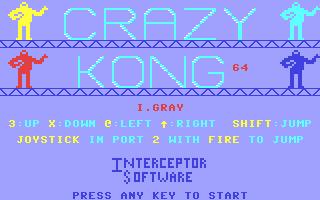 C64 GameBase Crazy_Kong_64 Interceptor_Software 1983