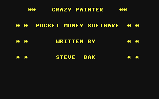 C64 GameBase Crazy_Painter Pocket_Money_Software 1984