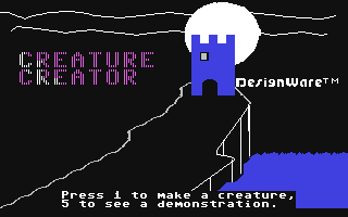 C64 GameBase Creature_Creator DesignWare,_Inc. 1983