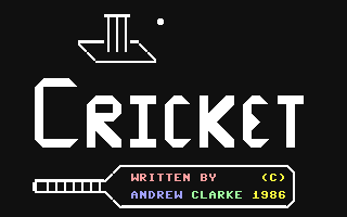 C64 GameBase Cricket Argus_Specialist_Publications_Ltd./Computer_Gamer 1986