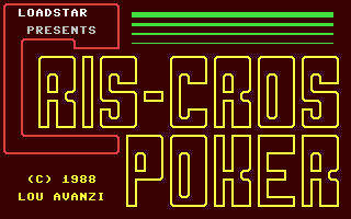 C64 GameBase Cris-Cros_Poker Loadstar/Softdisk_Publishing,_Inc. 1988