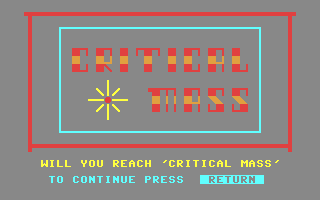 C64 GameBase Critical_Mass
