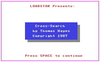 C64 GameBase Cross-Search Commodore_Magazine,_Inc. 1987