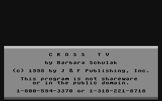 C64 GameBase Cross_TV Loadstar/J_&_F_Publishing,_Inc. 1998