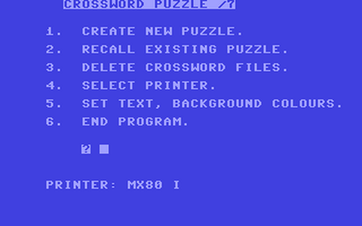 C64 GameBase Crossword_Puzzle_v7.2 1985