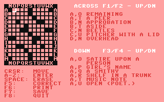 C64 GameBase Crossword UpTime_Magazine/Softdisk_Publishing,_Inc. 1987