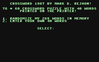 C64 GameBase Crossword (Public_Domain) 1987