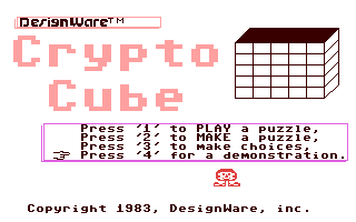 C64 GameBase CryptoCube DesignWare,_Inc. 1983