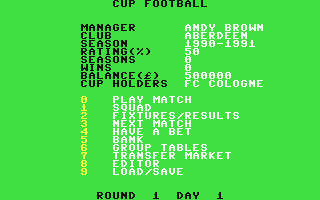 C64 GameBase Cup_Football Cult_Games 1990