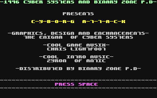 C64 GameBase Cyborg_Attack Binary_Zone_PD 1996