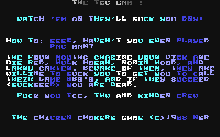 C64 GameBase Chicken_Choker_Game,_The (Not_Published) 1988