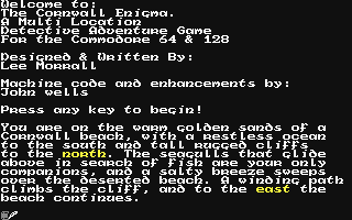 C64 GameBase Cornwall_Enigma,_The The_Guild_Adventure_Software 1992