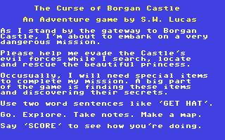 C64 GameBase Curse_of_Borgan_Castle,_The (Not_Published) 2012