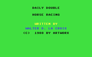 C64 GameBase Daily_Double_Horse_Racing Artworx_Software_Company 1989