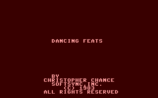 C64 GameBase Dancing_Feats Softsync,_Inc. 1983