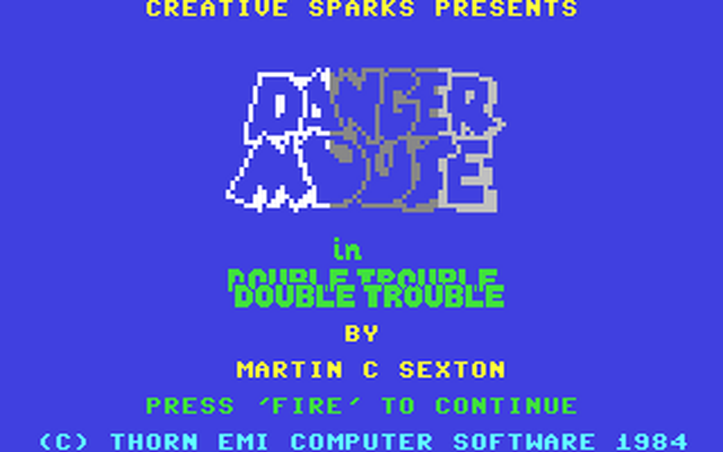 C64 GameBase Danger_Mouse_in_Double_Trouble Creative_Sparks_[Thorn_Emi_Computer_Software] 1984