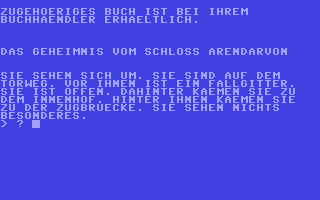 C64 GameBase Geheimnis_des_Schloß_Arendarvon,_Das Addison-Wesley_Publishers_Ltd. 1984