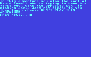 C64 GameBase David_Powell's_Sex_Quest
